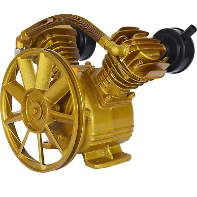 3HP Air Compressor Head Pump Dual-Cylinder 2 Piston 115PSI Cast Iron Replacehead • $139.99