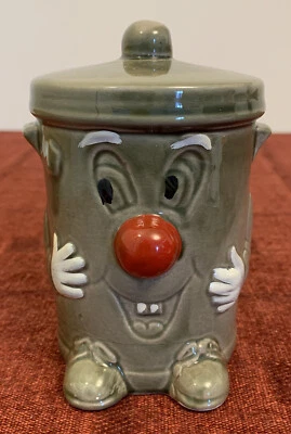 £5 • Buy Vintage 321 Dusty Bin Moneybox 13cm Tall