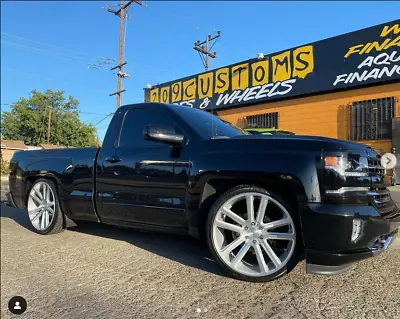 4 24  Dub Flex 24x10 6x139.7 Wheels Tires Silverado Gmc Sierra Yukon Chevy • $3500