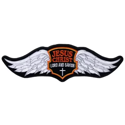 Jesus Wings Jacket Vest Back Patch - 12.0 Inch Iron On Sew On • $15.99