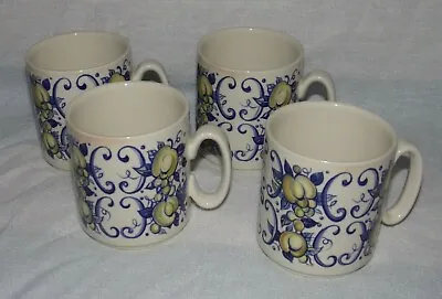 Set Of 4 Villeroy And Boch Luxembourg Cadiz Vitro Porcelain Coffee Mugs • $29.98