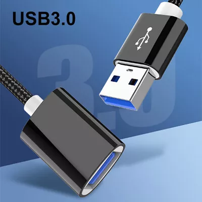 $5.95 • Buy 1M/2M/3M USB 3.0 Male To Female Extension Cable Fast Data Transfer For Webcam PC