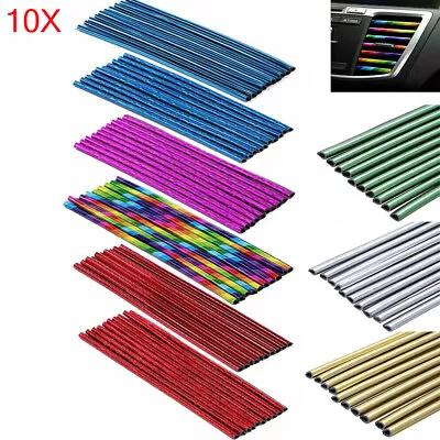 £4.10 • Buy 10Pcs Car Air Conditioner Outlet Vent Grille Decor U Shape Molding Trim Strip