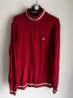 Murphy Nye Pullover  XL Red Men’s 1/4 Zip  Retro🍃benefits Charity🍃 • £2.50