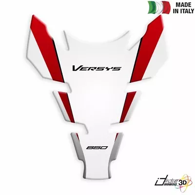 Tank Pad Sticker Resin Red White For Kawasaki Versys 650 2015-2017 • £28.56