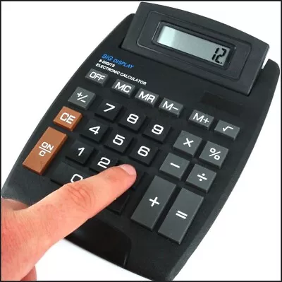 £3.99 • Buy EXTRA LARGE Display Electronic Jumbo Home Office Desktop Calculator 8 DIGIT | UK