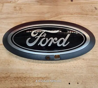 NEW 2023-2024 Ford F-250 F-350 Super Duty Black / Smoke Oval Grille Emblem OEM • $139.95