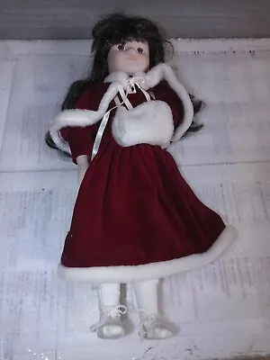 Matching Doll And Girl Xmas Dress With Hat And Muff • $15