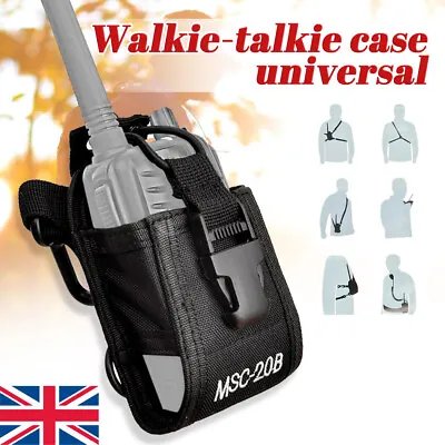 MSC-20B Nylon Radio Pouch Bag Holster Case For BaoFeng UV-5R Walkie Talkie UK • £9.29