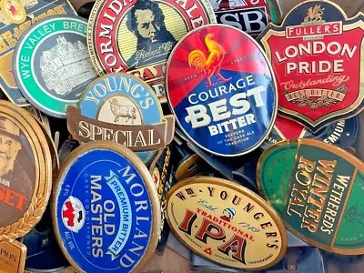 £11.99 • Buy Various Used Metal Pump Clips / Badges - Bitter Ale Beer Lager Pub Home Bar