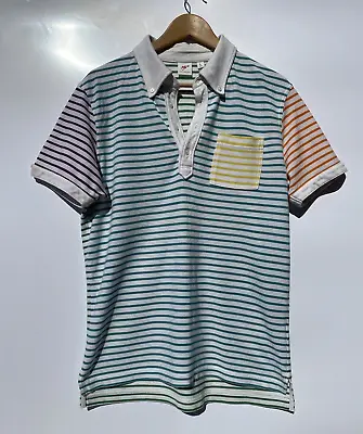 Uniqlo X Michael Bastian Multicolor Polo Shirt  Striped Short Sleeve L • $16