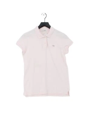 £22.10 • Buy Lacoste Women's Polo UK 12 Pink 100% Cotton Short Sleeve Collared Basic