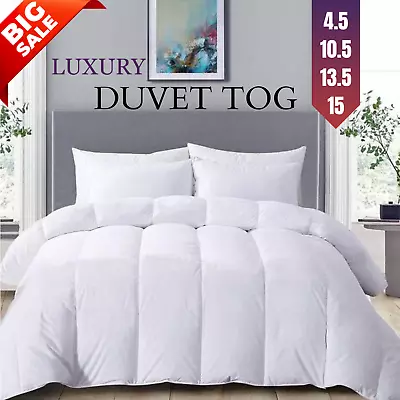 Best Hotel Quality Duvet Quilt Single Double King All Size 4.5 10.5 13.5 15 Tog • £2.95