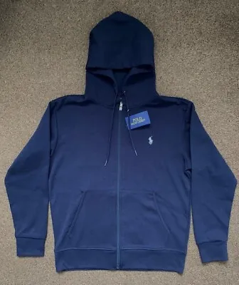 Polo Ralph Lauren Zip-Up Hoodie - Small Navy Blue Brand NEW With Tags • £75