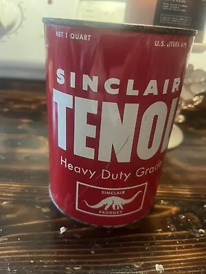 Vintage Sinclair Tenol Motor Oil Can Empty One Quart Empty • $35