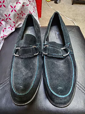 Marc Anthony Blue Bit Loafer Suede Dress Shoes Men's Size 10 M  • $27