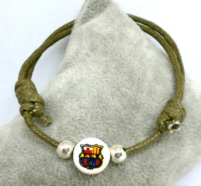 2 Bracelets   Barcelona Club   Charm IN Ceramic IN Thread Green Military • $10.74