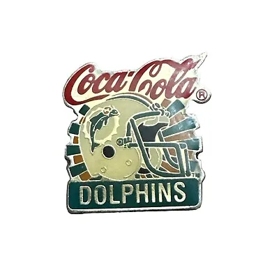 Vtg NFL Classic Original Coca Cola Miami Dolphins Football Team Lapel/Hat Pin • $7.46