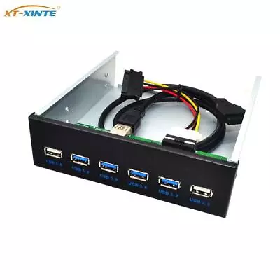 XT-XINTE 19Pin To USB 3.0 Hub Connector 4Ports USB3.0 PC Front Panel Bracket New • $17.56