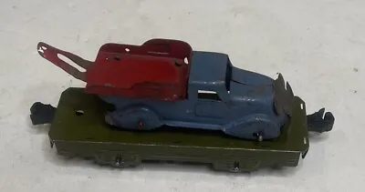 Marx 4.5 Inch Prewar Tow Truck Via Postwar Train Load Car  • $175