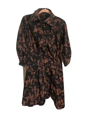 £109 • Buy Anglomania Denim Dress 12 Vivienne Westwood Lee Medium Twisted Drunk Tie-die
