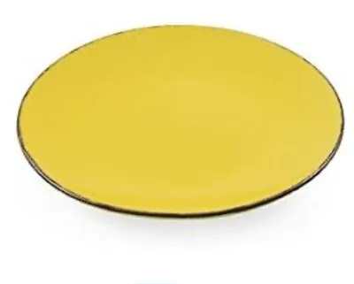 Villa D'Este Home Baita Side Salad Dessert Plates Yellow Set Of 6 • £18.97