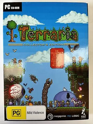 Terraria Collectors Edition PC CD-ROM PG With Two Art Cards Slip Cover • $19.95