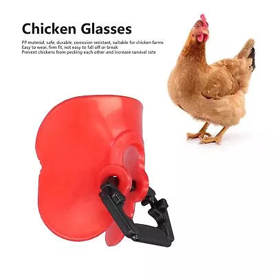 100Set Chicken Eye Glasses With Plugs Anti Pecking Chicken Peeper(M) • $18.03