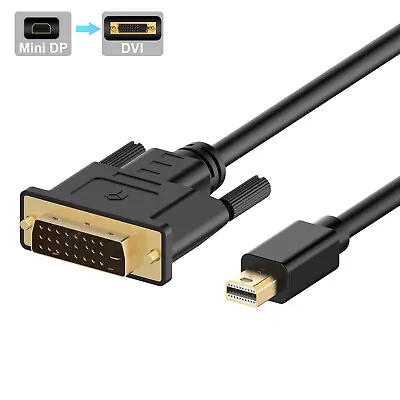 Rankie Mini DisplayPort (Mini DP) To DVI Cable Thunderbolt Port Compatible Black • $13.99
