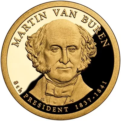 2008 S Martin Van Buren Proof - Roll Of 25 Presidential Dollar Coins $1 • $45.93