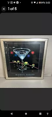 Michael Godard- DIRTY MARTINI *Framed & Signed* 2006 27×27in • $150