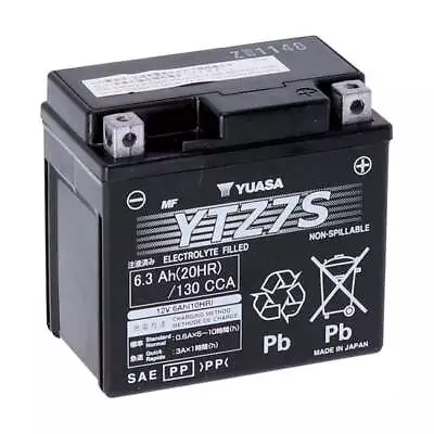 Yuasa Motorcycle High Performance Agm Battery Ytz7S For BMW 13-14 HP4 1000cc • £80.99