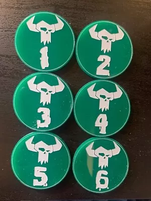£9.50 • Buy 40k AOS,Orks, Deathskulls, Evil Sunz, Ironjawz, Beast Snagga Objective Markers.