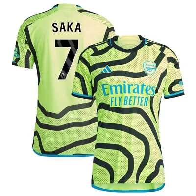New Arsenal Saka #7 Away Youth Kids Soccer Uniform Kit Messi Ronaldo Mbappe • $35