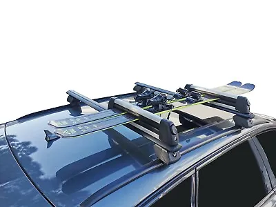 $100 • Buy Alloy Ski Snow Board Carrier Holder Roof Rack Lockable Adjustable 56cm 