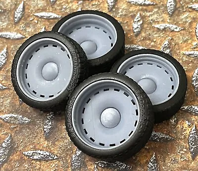 Resin 21/20 Inch Slotted Smoothie Model Car Wheels/tires 1/24 1/25 Scale • $16.99