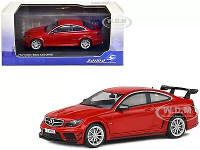 2012 Mercedes-benz C63 Amg Black Series Fire Opal Red 1/43 By Solido S4311602 • $27.99