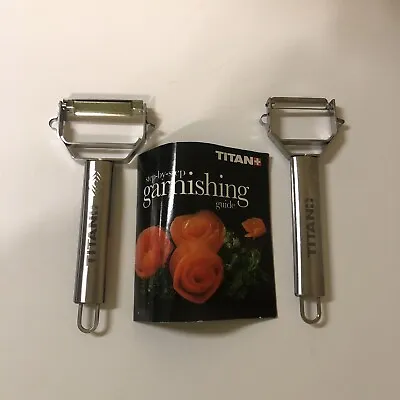 Titan Peeler Slicer & Peeler Julienne Tool With Garnishing Guide • $18