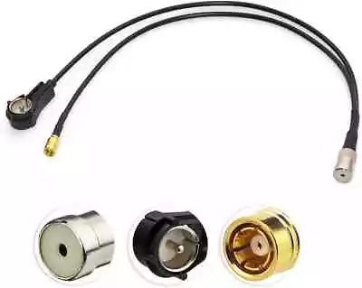 Eightwood Car Radio Antenna Adapter ISO Female To ISO Male + SMB Connector RG17 • £22.69