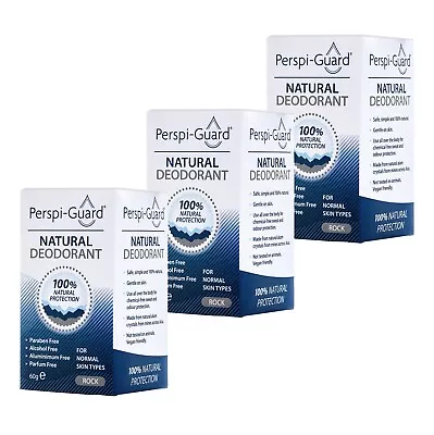 Perspi-Guard® Natural Deodorant Stick 60g - TRIPLE PACK • £11