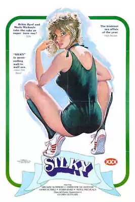 1980 SILKY VINTAGE ADULT MOVIE POSTER PRINT 24x16 9MIL PAPER • $25.95