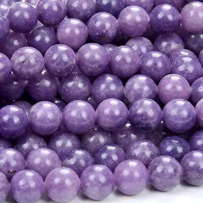 Natural Lepidolite Gemstone Round 6MM 10MM Loose Beads (D399) • $4.99