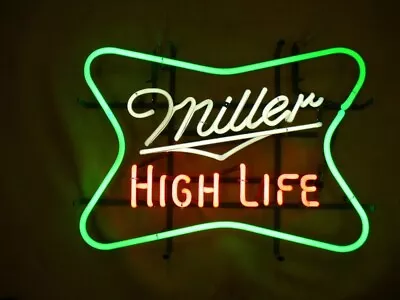 17 X14  Miller High Life Lite Beer Neon Sign Light Lamp Decor Windows Display • $123.35