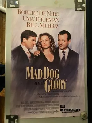 Mad Dog And Glory Movie Poster - Bill Murray Uma Thurman 40 X 27. Rolled • $7