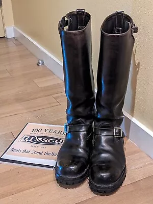 WESCO Tall 19 ½  Inch Engineer Biker Boss Motorcycle Boots  U.S. 11 D   $565. • $565