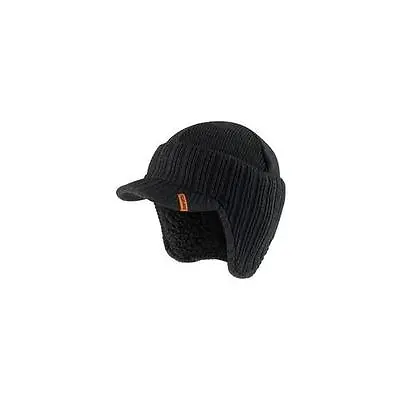 T50986 Scruffs Peaked Knitted Hat  One Size  Black • $22.76