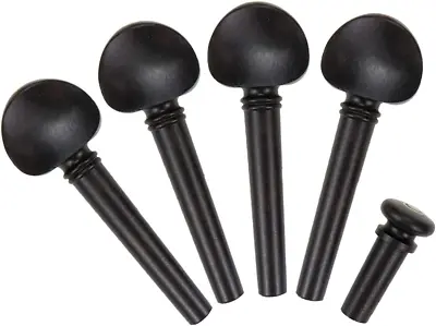 Farboat 4/4 Violin Tuning Pegs With End Pin Fiddle Ebony Violin Part Wooden Repl • $12.34