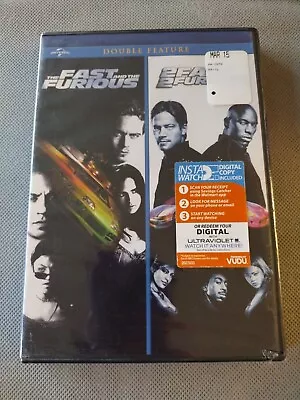 The Fast And The Furious / 2 Fast 2 Furious Double Feature (DVD) NEW Factory Sea • $1.95