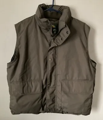 Exc Mens L Olive Green Cabela’s Premier Northern Goose Down Vest 550 Fill • $29.99