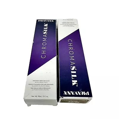 Pravana Chromasilk Creme Hair Color 3 Oz 4N/4N Brown. Hair Color Lot Of 2 • $19.97